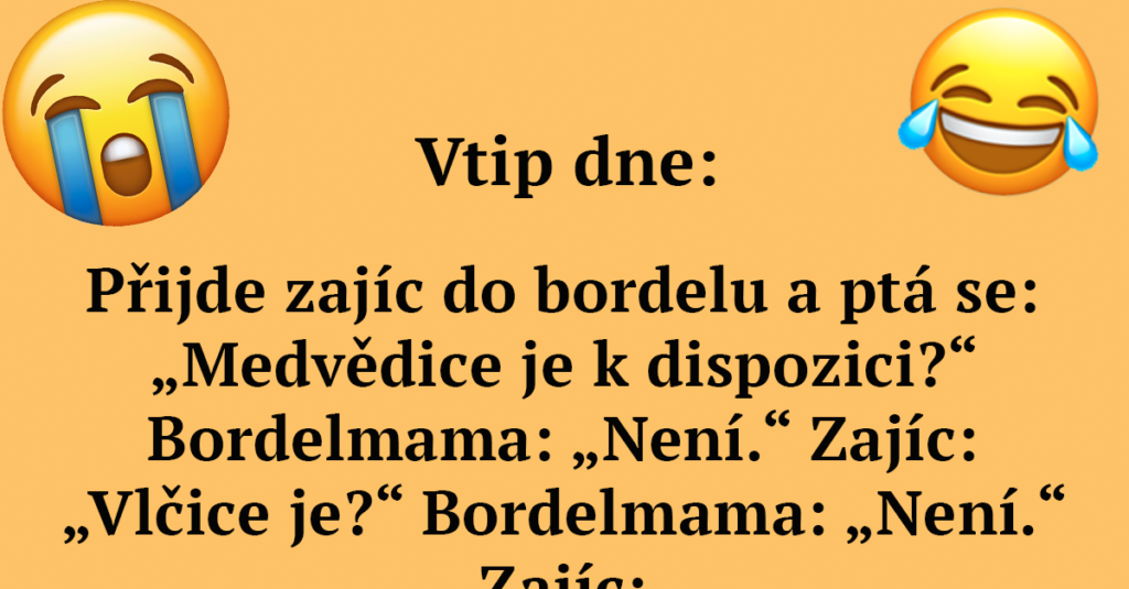 Vtip na vylepšení nálady: Přijde zajíc do bordelu a ptá se… Náhledový obrázek