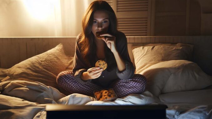 kobieta je przed snem